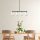 Modern Industrial Chandelier, Black & Gold, Adjustable Height 70 x 15 x 43-87 cm | Metal Body, Glass Cap, 4 x E14 Socket | Stylish Scandinavian Design