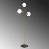Elegant Floor Lamp, Shiny Gold, 163 cm Height | Metal Body & Base, Glass Cap, IP20 | Modern Scandinavian Design for Glamorous Home & Hotel Decor