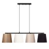 Elegant Scandinavian Chandelier, Metal Body, Black & Gold, 148 x 25 cm | Adjustable Height 48-125 cm | 4 x E27 Socket, Stylish Lighting for Modern Spaces