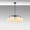 Opviq, 942FLG1359, Modern Industrial Chandelier, Black & White, 56 x 56 x 43 cm | Adjustable Height, Metal Body | Perfect for Scandinavian & Novelty Decor