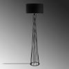 Opviq, 942FLG1546, Elegant Black Floor Lamp, Metal Body, 50 cm Width x 175 cm Height | IP20, E27 Socket, 40W Max, 200 cm Cable | Stylish Lighting for Modern Spaces