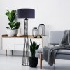 Opviq, 942FLG1547, Stylish Floor Lamp with Metal Body, Anthracite Color, 50 cm Width x 175 cm Height | E27 Socket, 40W Max, 200 cm Cable, On/Off Switch | Modern Lighting for Home & Office