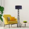 Opviq, 942FLG1547, Stylish Floor Lamp with Metal Body, Anthracite Color, 50 cm Width x 175 cm Height | E27 Socket, 40W Max, 200 cm Cable, On/Off Switch | Modern Lighting for Home & Office