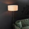 Opviq, 942FLG1549, Elegant White Floor Lamp, Metal Body, 50 cm Width x 175 cm Height | IP20, E27 Socket, 40W Max, 200 cm Cable | Perfect for Modern Living Spaces
