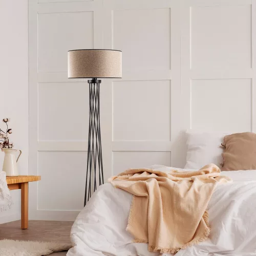 Opviq, 942FLG1549, Elegant white floor lamp, metal housing, 50 cm width x 175 cm height | IP20, E27 Socket, 40W Max, 200 cm Cable | Perfect for modern living spaces