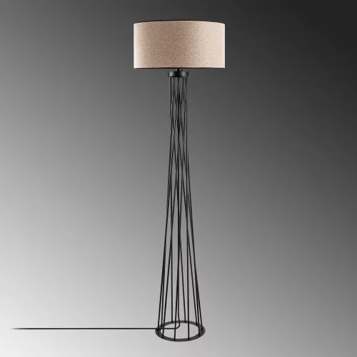Opviq, 942FLG1549, Elegant white floor lamp, metal housing, 50 cm width x 175 cm height | IP20, E27 Socket, 40W Max, 200 cm Cable | Perfect for modern living spaces