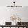 Opviq, 942FLG1212, Modern Industrial Chandelier, Black & Antique Finish, 110 x 40 x 35 cm | Metal Body, Glass Cap | Stylish Lighting for Home & Office