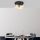 Opviq, 942FLG1296, Modern Industrial Chandelier, Black & Cream, 44 x 44 x 40 cm | Metal Body, Glass Cap, 7 x G9 Socket (Bulb Not Included) | Stylish Lighting for Scandinavian & Novelty Decor