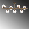 Elegant Vintage Chandelier, Metal Body, 113 x 40 x 46 cm | 7 x E14 Sockets, Copper Finish | Modern Glam Design for Stylish Home Décor