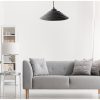 Stylish UFO Chandelier, Black, 50 cm Height | Adjustable Cable, E27 Socket, 40W Max | Modern Industrial & Scandinavian Design for Home Decor
