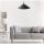 Opviq, 390FLH1579, Stylish UFO Chandelier, Black, 50 cm Height | Adjustable Cable, E27 Socket, 40W Max | Modern Industrial & Scandinavian Design for Home Decor