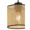 Elegant Beige Chandelier with Metal Body, 50 cm Height, CE Certified, E27 Socket (Max 60W), Stylish Cotton Cap (15x15x14 cm) for Modern Spaces