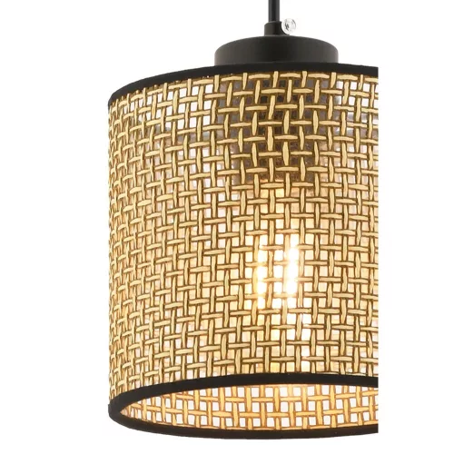 Opviq, 390FLH2401, Elegant beige chandelier with metal body, 50 cm high, CE certificate, E27 socket (max. 60 W), stylish cotton cap (15x15x14 cm) for modern spaces