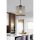 Elegant Grey Chandelier, Metal Body, CE Certified, E27 Socket (Max 60W), 50 cm Height, 15x15 cm Cotton Cap | Perfect for Modern Home Décor