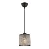 Elegant Grey Chandelier, Metal Body, CE Certified, E27 Socket (Max 60W), 50 cm Height, 15x15 cm Cotton Cap | Perfect for Modern Home Décor