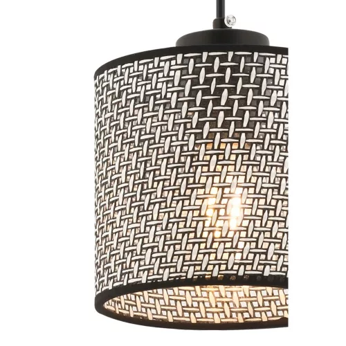 Opviq, 390FLH2403, Elegant gray chandelier, metal body, CE certification, E27 socket (max. 60 W), 50 cm high, 15x15 cm cotton cap | Perfect for modern interior design