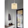 Elegant White Chandelier, Metal Body, CE Certified, E27 Socket (Max 60W), 50 cm Total Height, 15x15 cm Cotton Cap | Perfect for Modern Home Decor
