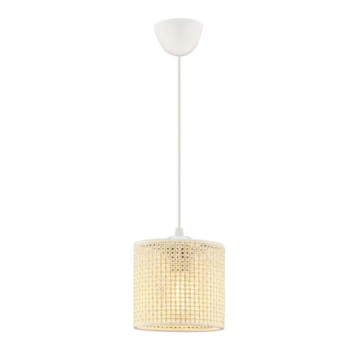 Opviq, 390FLH2402, Elegant white chandelier, metal body, CE certification, E27 socket (max. 60 W), 50 cm total height, 15x15 cm cotton cap | Perfect for modern interior design