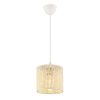 Elegant White Chandelier, Metal Body, CE Certified, E27 Socket (Max 60W), 50 cm Total Height, 15x15 cm Cotton Cap | Perfect for Modern Home Decor