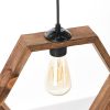 Elegant Wooden Chandelier, Brown, 30 cm Cap, 70 cm Total Height | Adjustable Cable, E27 Socket, Max 40W | CE Certified for Modern Home Decor