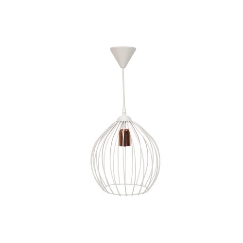 Opviq, 390FLH1583, Elegant white metal prism chandelier, adjustable height 65 cm, E27 socket, Scandinavian design | Perfect for modern interior design and lighting