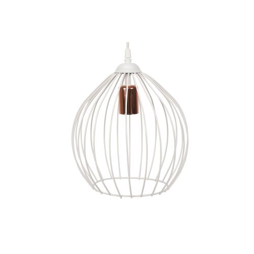 Opviq, 390FLH1583, Elegant white metal prism chandelier, adjustable height 65 cm, E27 socket, Scandinavian design | Perfect for modern interior design and lighting