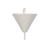 Elegant White Metal Prism Chandelier, Adjustable Height 65 cm, E27 Socket, Scandinavian Design | Perfect for Modern Home Décor & Lighting