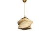 Elegant Beige Chandelier with Wooden Body & Imitation Bamboo Cap, 75 cm Height, CE Certified, E27 Socket, Perfect for Modern Home Decor & Lighting