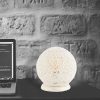 Scandinavian Style Table Lamp, White, 25 x 25 cm, Height: 23 cm | ABS Base, Jute Cap, On/Off Switch, E27 Socket, CE Certified | Elegant & Modern Design