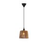 Elegant Camel Color Chandelier, Metal Body with Imitation Bamboo Cap, 60 cm Height, CE Certified, E27 Socket, Perfect for Modern Decor