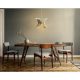 Elegant White Sphere Chandelier, Adjustable Height 60 cm, MDF Body, E27 Socket Max 40W | Scandinavian Design for Modern Home Décor