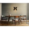 Elegant Black Sphere Chandelier, Adjustable Height 60 cm, MDF Body, E27 Socket Max 40W | Modern Scandinavian Design for Stylish Interiors