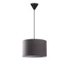 Stylish Anthracite Chandelier, Metal Body, Cotton Cap (30x30x18 cm), Total Height 65 cm, E27 Socket Max 40W, CE Certified | Elegant Lighting for Modern Spaces