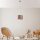 Opviq, 390FLH2161, Elegant Beige Chandelier with Metal Body, 30x30 cm Cotton Cap, 65 cm Total Height, CE Certified, E27 Socket, Max 40W | Perfect for Modern Decor