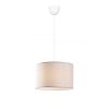 Elegant Grey Chandelier, Metal Body, 30x30 cm Cotton Cap, 65 cm Total Height, CE Certified, E27 Socket Max 40W | Perfect for Modern Interiors
