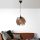 Elegant Wooden Chandelier with Imitation Bamboo Cap, 60 cm Height, CE Certified, E27 Socket, Antiquation Finish | Perfect for Stylish Home Décor