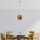 Opviq, 390FLH2166, Handmade Jute Chandelier, Gold & Brown, 34 cm Cap, 70 cm Height, Adjustable Cable, E27 Max 40W | Elegant Lighting for Modern Spaces, Unique Design