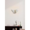 Elegant White Wall Lamp, Crown Sconce, MDF Body, 15x32x22 cm, E27 Socket Max 40W | Perfect for Modern Home Decor & Ambient Lighting