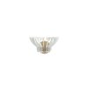 Elegant White Wall Lamp, Crown Sconce, MDF Body, 15x32x22 cm, E27 Socket Max 40W | Perfect for Modern Home Decor & Ambient Lighting