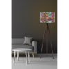 Opviq, 390FLH1126, Stylish Ethnic Floor Lamp, 145 cm Height, MDF Body, Polypropylene Cap (25 cm), E27 Socket, CE Certified | Perfect for Southwestern & Mandala Decor