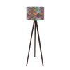 Stylish Ethnic Floor Lamp, 145 cm Height, MDF Body, Polypropylene Cap (25 cm), E27 Socket, CE Certified | Perfect for Southwestern & Mandala Decor