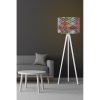 Stylish Ethnic Floor Lamp, 145 cm Height, MDF Body, Polypropylene Cap (25 cm), E27 Socket, CE Certified | Perfect for Southwestern & Mandala Decor