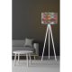 Stylish Ethnic Floor Lamp, 145 cm Height, MDF Body, Polypropylene Cap (25 cm), E27 Socket, CE Certified | Perfect for Southwestern & Mandala Decor