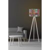 Opviq, 390FLH1130, Stylish Ethnic Floor Lamp, 145 cm Height, MDF Body, Polypropylene Cap (25 cm), E27 Socket, CE Certified | Perfect for Southwestern & Mandala Decor