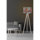 Opviq, 390FLH1130, Stylish Ethnic Floor Lamp, 145 cm Height, MDF Body, Polypropylene Cap (25 cm), E27 Socket, CE Certified | Perfect for Southwestern & Mandala Decor