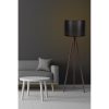 Stylish Floor Lamp, Black & Walnut, 145 cm Height | MDF Body, E27 Socket, 40W Max | Industrial Scandinavian Design, CE Certified, On/Off Switch
