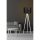 Scandinavian Floor Lamp, Black & White, 145 cm Height | MDF Body, E27 Socket, 40W Max | Stylish Design with On/Off Switch, CE Certified
