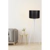 Scandinavian Floor Lamp, Black & White, 145 cm Height | MDF Body, E27 Socket, 40W Max | Stylish Design with On/Off Switch, CE Certified
