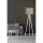 Scandinavian Floor Lamp, Grey & White, 145 cm Height | MDF Body, E27 Socket, 40W Max | Stylish Design with 200 cm Cable & On/Off Switch | CE Certified