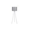 Scandinavian Floor Lamp, Grey & White, 145 cm Height | MDF Body, E27 Socket, 40W Max | Stylish Design with 200 cm Cable & On/Off Switch | CE Certified